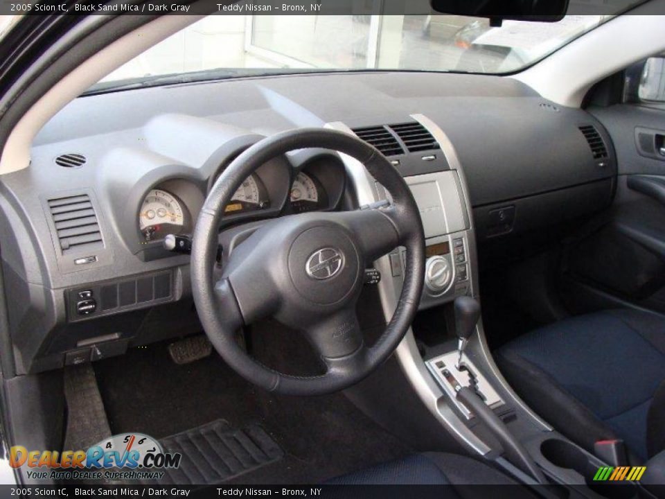 2005 Scion tC Black Sand Mica / Dark Gray Photo #18