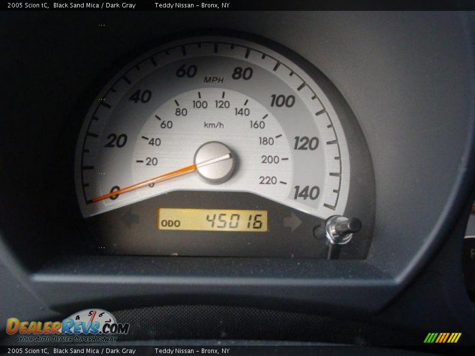 2005 Scion tC Black Sand Mica / Dark Gray Photo #21