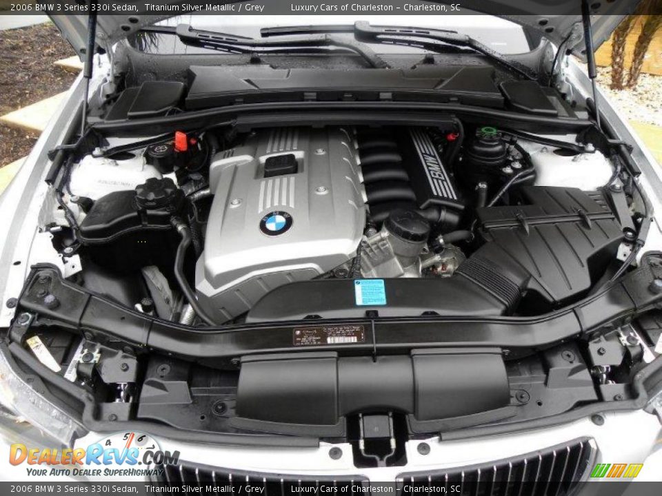 2006 BMW 3 Series 330i Sedan Titanium Silver Metallic / Grey Photo #17