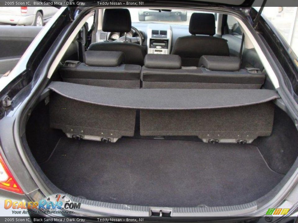 2005 Scion tC Black Sand Mica / Dark Gray Photo #24