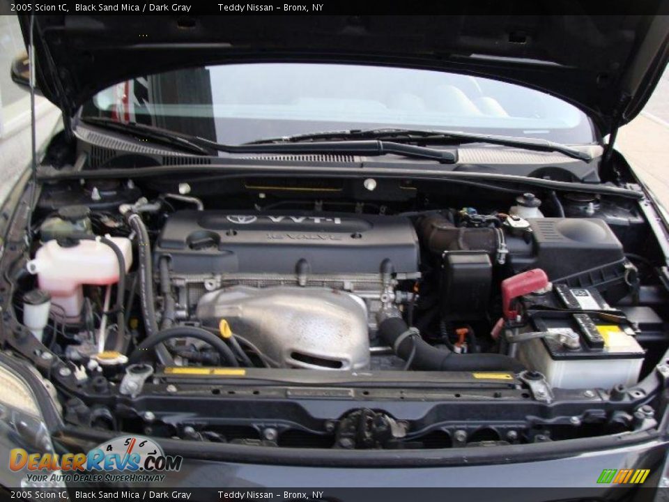 2005 Scion tC Black Sand Mica / Dark Gray Photo #25