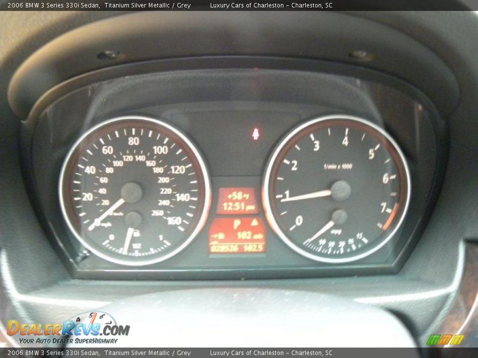 2006 BMW 3 Series 330i Sedan Titanium Silver Metallic / Grey Photo #21