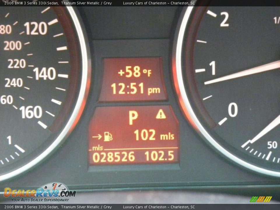 2006 BMW 3 Series 330i Sedan Titanium Silver Metallic / Grey Photo #22