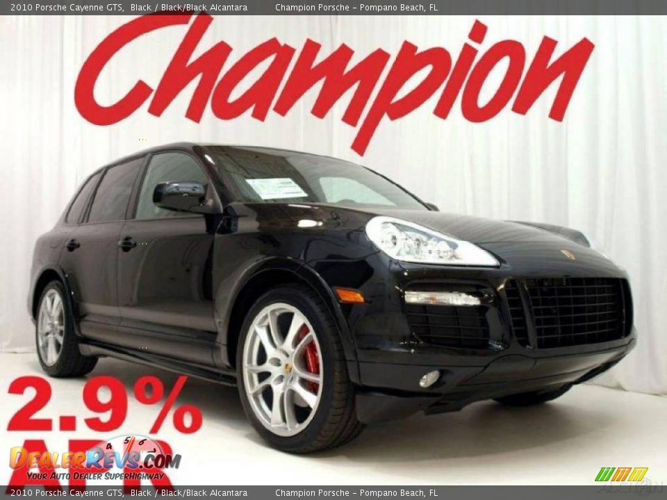 2010 Porsche Cayenne GTS Black / Black/Black Alcantara Photo #1