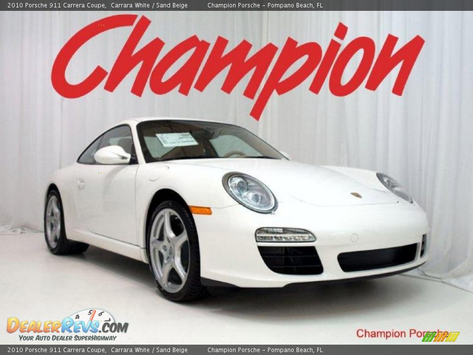 2010 Porsche 911 Carrera Coupe Carrara White / Sand Beige Photo #1