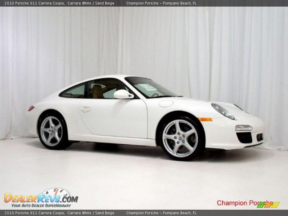 2010 Porsche 911 Carrera Coupe Carrara White / Sand Beige Photo #3