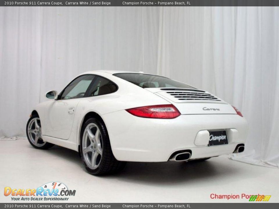 2010 Porsche 911 Carrera Coupe Carrara White / Sand Beige Photo #6