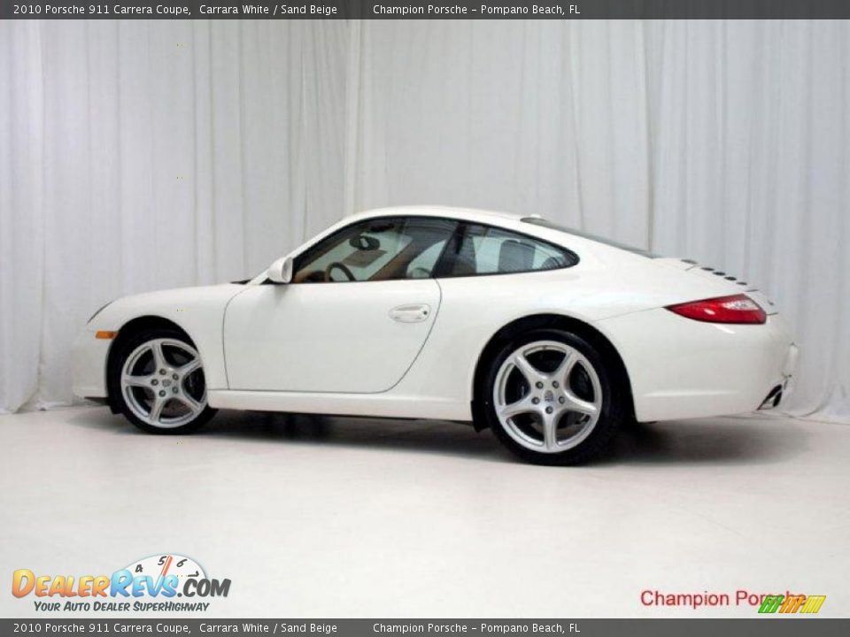 2010 Porsche 911 Carrera Coupe Carrara White / Sand Beige Photo #8