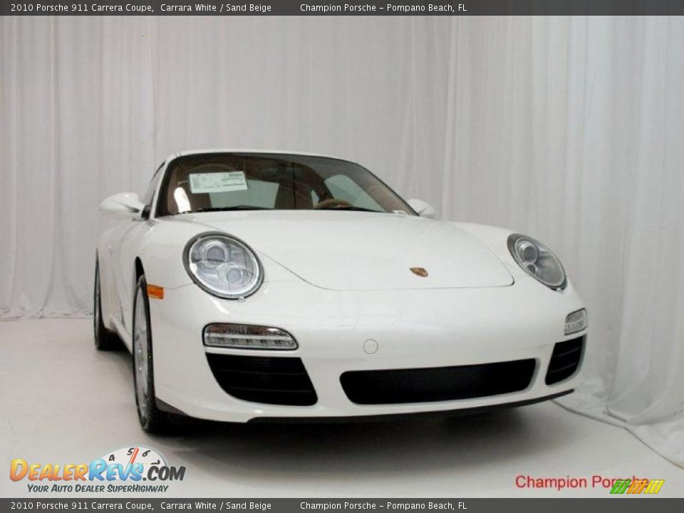 2010 Porsche 911 Carrera Coupe Carrara White / Sand Beige Photo #9