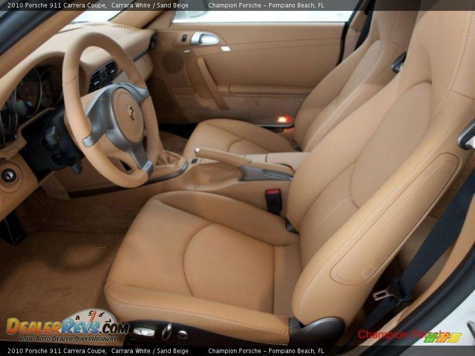 2010 Porsche 911 Carrera Coupe Carrara White / Sand Beige Photo #15