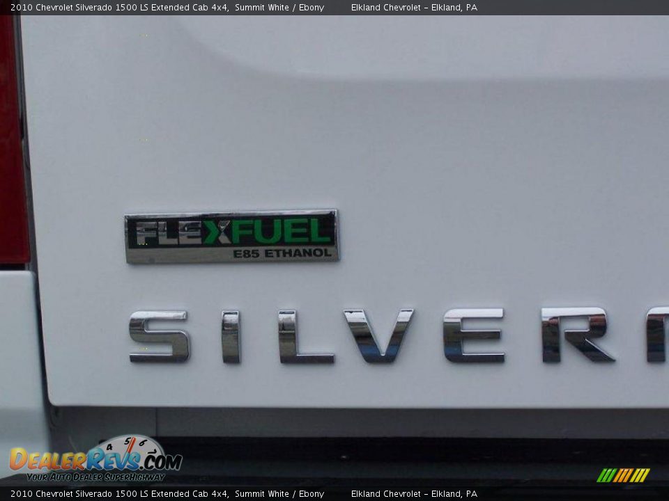 2010 Chevrolet Silverado 1500 LS Extended Cab 4x4 Summit White / Ebony Photo #8