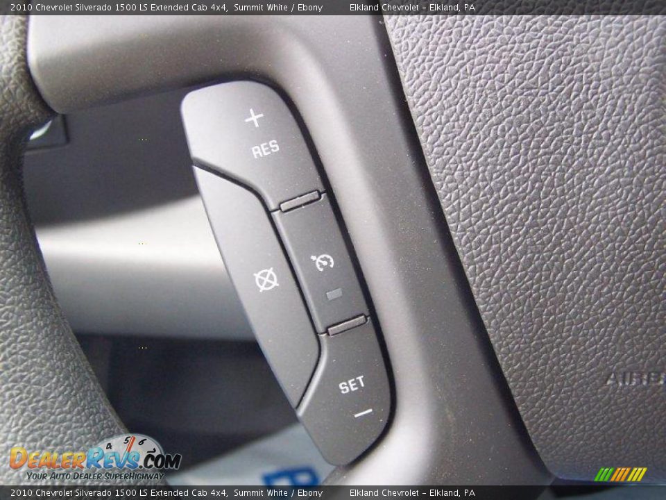 2010 Chevrolet Silverado 1500 LS Extended Cab 4x4 Summit White / Ebony Photo #22