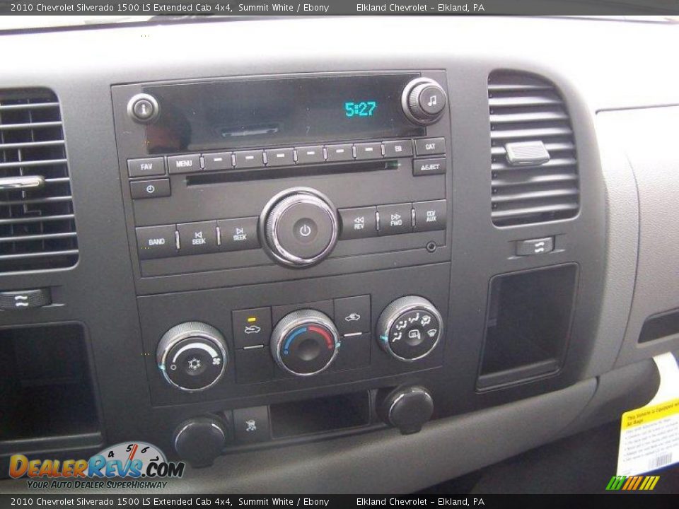 2010 Chevrolet Silverado 1500 LS Extended Cab 4x4 Summit White / Ebony Photo #23