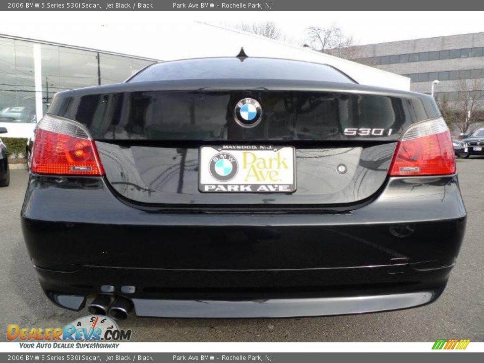 2006 BMW 5 Series 530i Sedan Jet Black / Black Photo #5