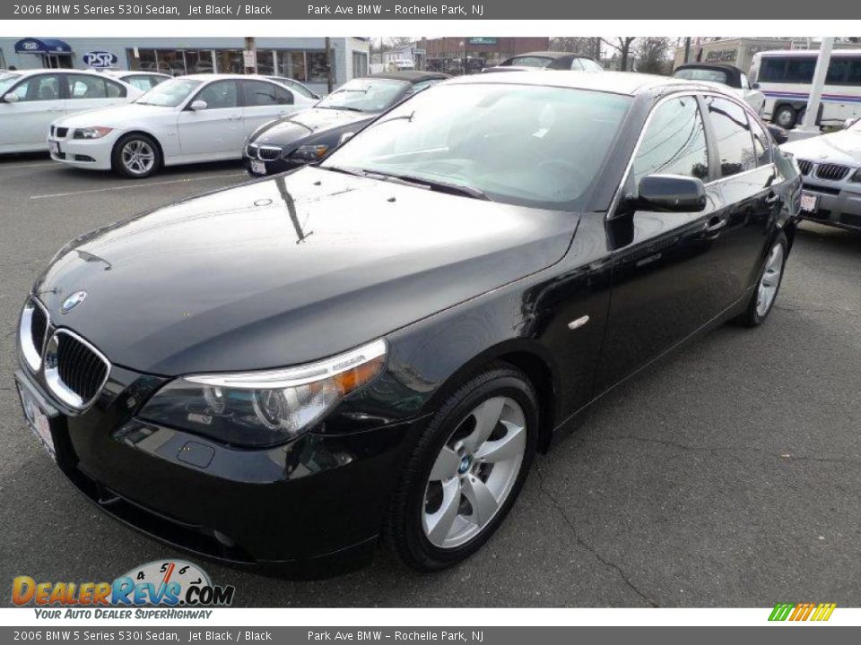 2006 BMW 5 Series 530i Sedan Jet Black / Black Photo #6