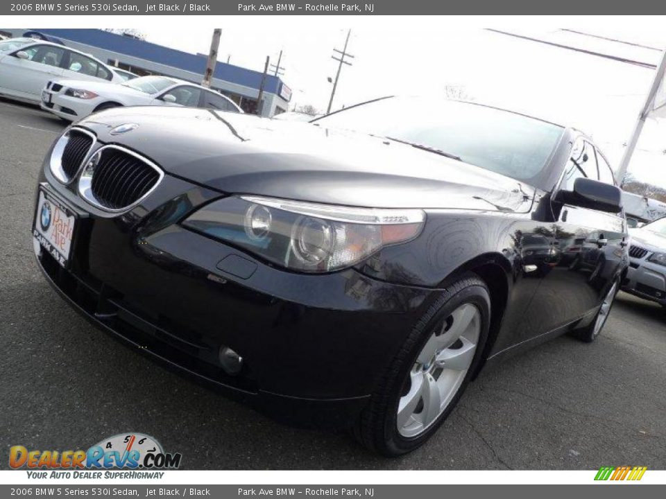 2006 BMW 5 Series 530i Sedan Jet Black / Black Photo #8