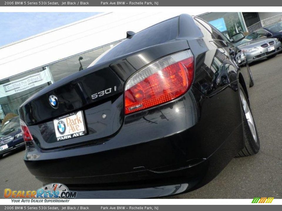 2006 BMW 5 Series 530i Sedan Jet Black / Black Photo #9