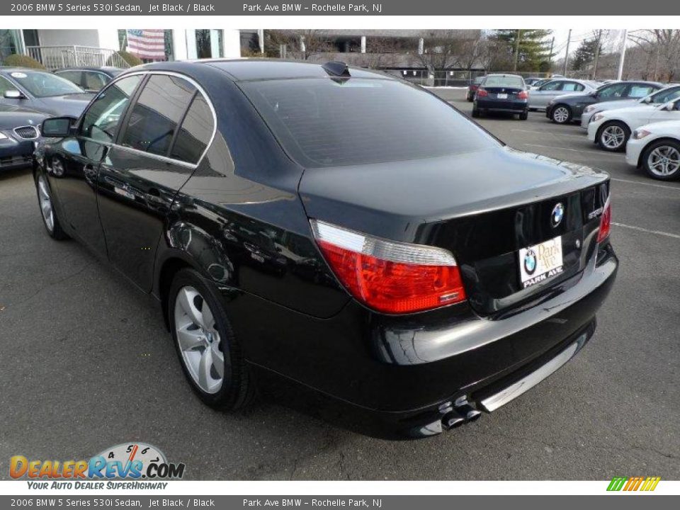 2006 BMW 5 Series 530i Sedan Jet Black / Black Photo #11