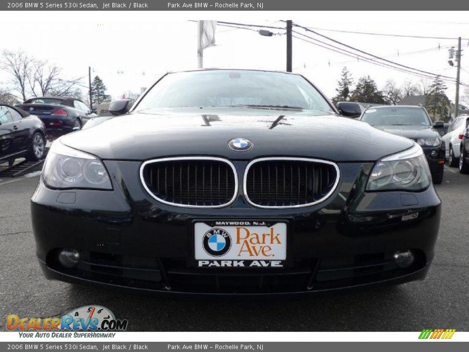 2006 BMW 5 Series 530i Sedan Jet Black / Black Photo #13