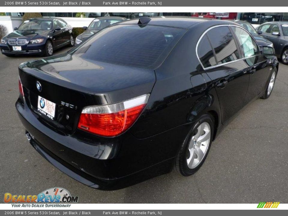 2006 BMW 5 Series 530i Sedan Jet Black / Black Photo #14