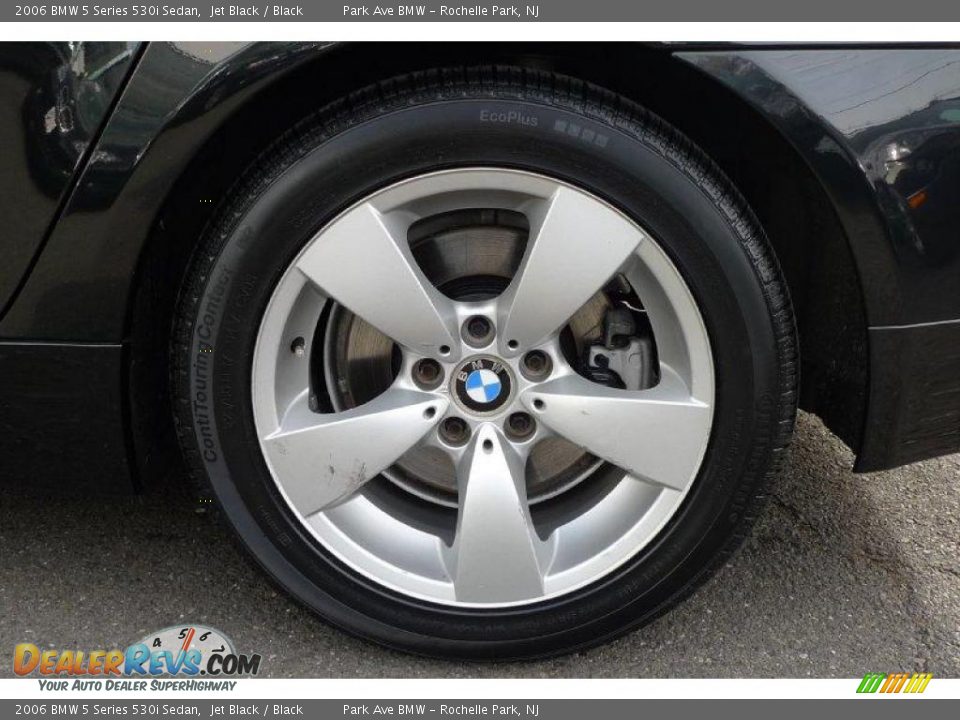 2006 BMW 5 Series 530i Sedan Jet Black / Black Photo #17