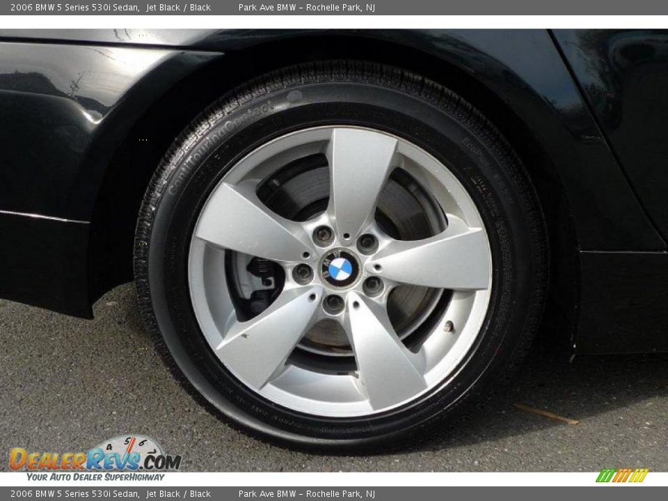 2006 BMW 5 Series 530i Sedan Jet Black / Black Photo #18