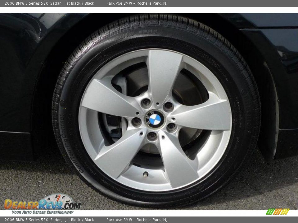 2006 BMW 5 Series 530i Sedan Jet Black / Black Photo #19