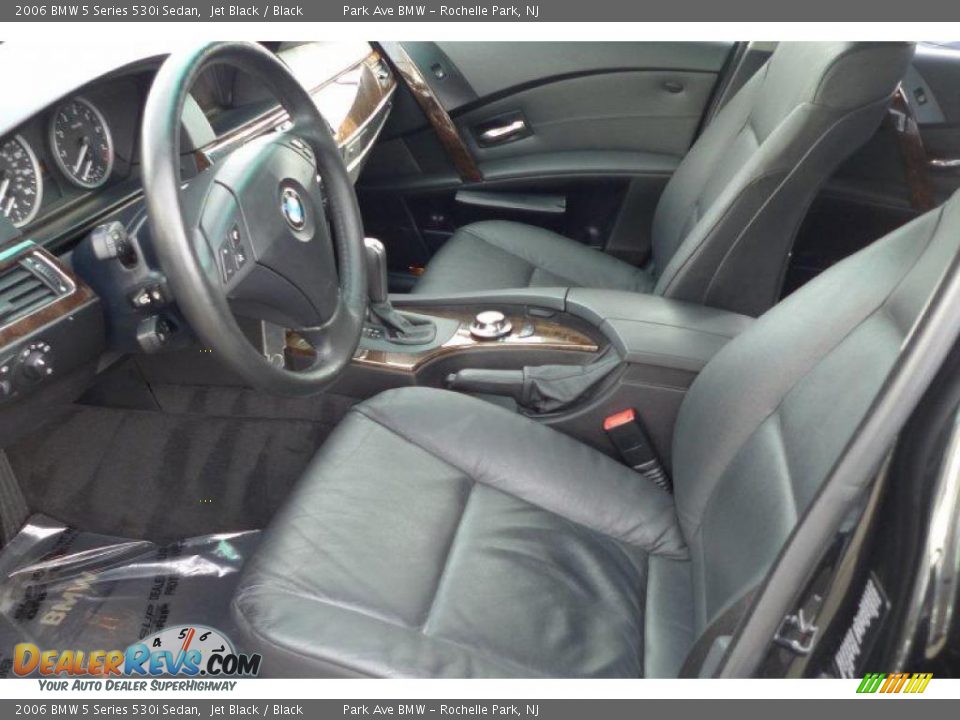2006 BMW 5 Series 530i Sedan Jet Black / Black Photo #26