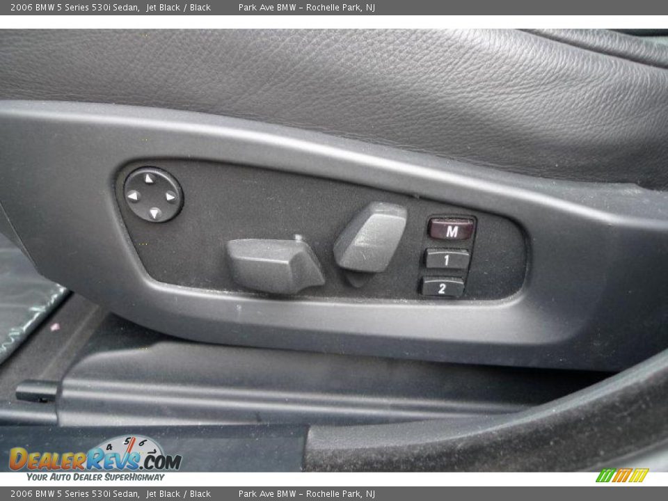 2006 BMW 5 Series 530i Sedan Jet Black / Black Photo #28