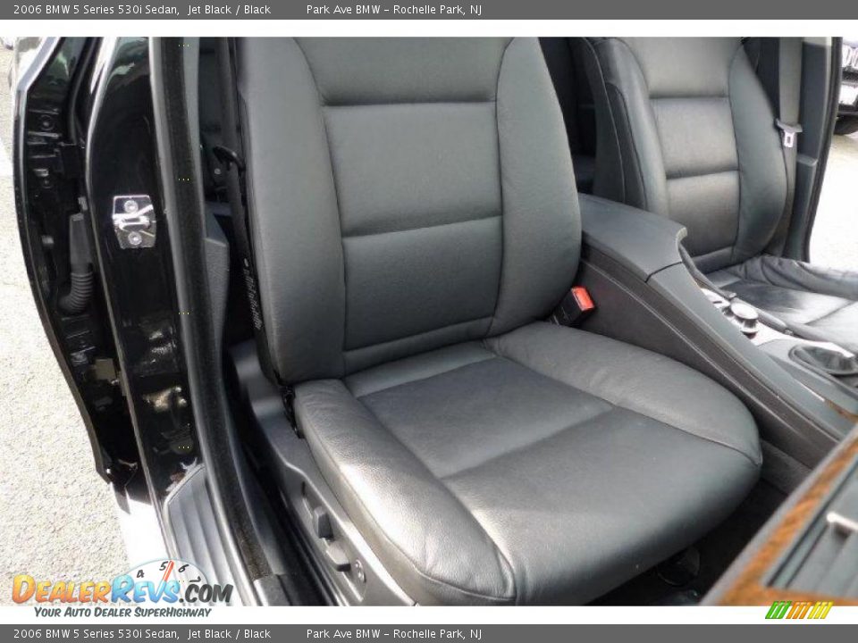 2006 BMW 5 Series 530i Sedan Jet Black / Black Photo #34