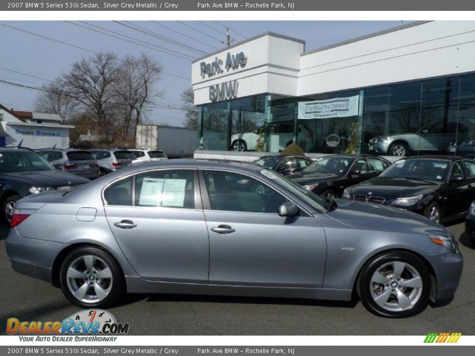 2007 BMW 5 Series 530i Sedan Silver Grey Metallic / Grey Photo #1