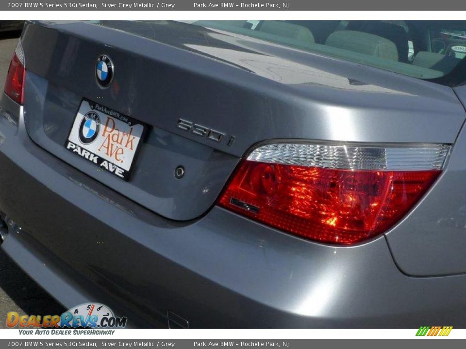 2007 BMW 5 Series 530i Sedan Silver Grey Metallic / Grey Photo #5