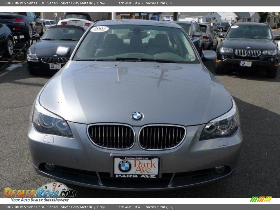 2007 BMW 5 Series 530i Sedan Silver Grey Metallic / Grey Photo #6