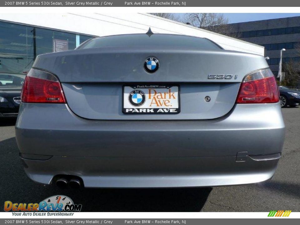 2007 BMW 5 Series 530i Sedan Silver Grey Metallic / Grey Photo #7
