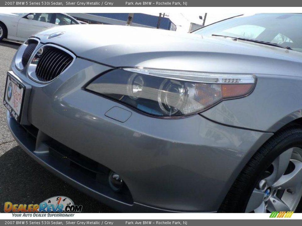 2007 BMW 5 Series 530i Sedan Silver Grey Metallic / Grey Photo #10