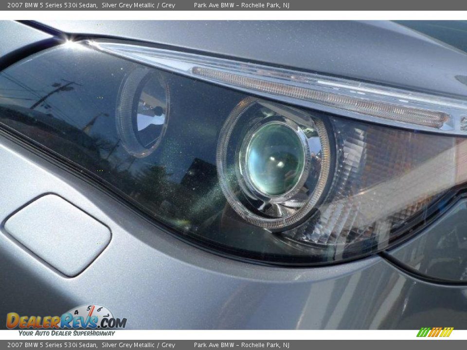 2007 BMW 5 Series 530i Sedan Silver Grey Metallic / Grey Photo #11