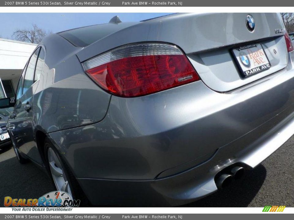 2007 BMW 5 Series 530i Sedan Silver Grey Metallic / Grey Photo #13