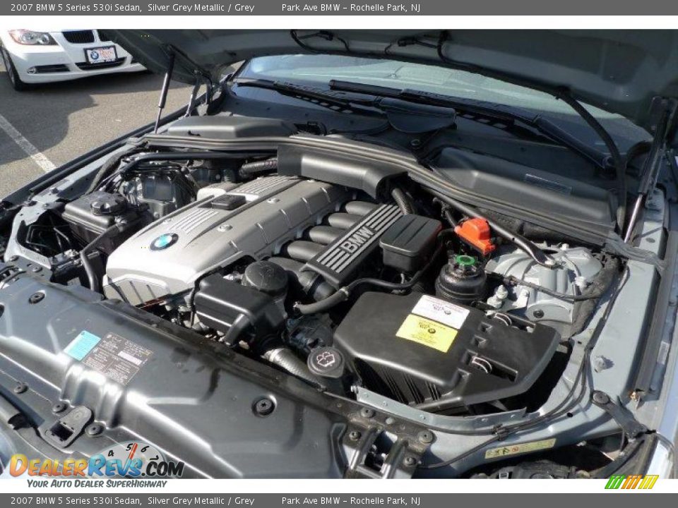 2007 BMW 5 Series 530i Sedan Silver Grey Metallic / Grey Photo #16