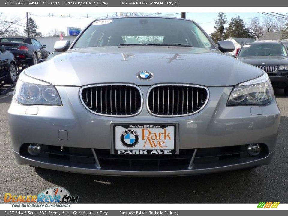 2007 BMW 5 Series 530i Sedan Silver Grey Metallic / Grey Photo #17