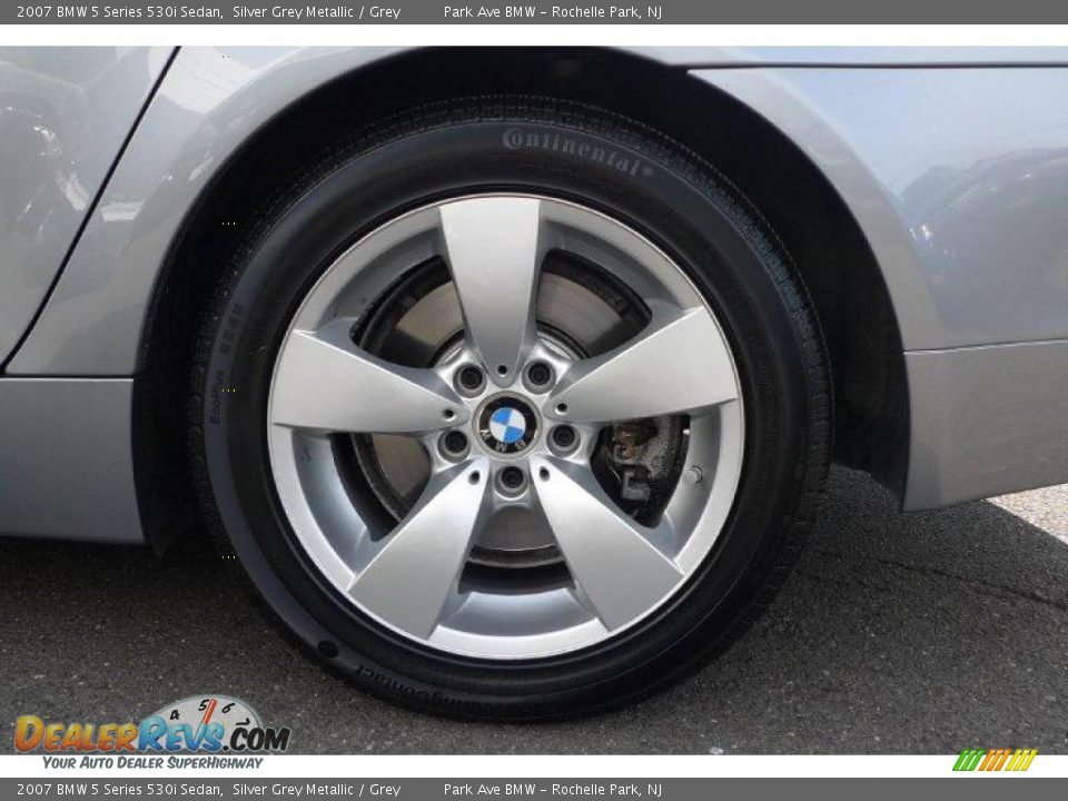2007 BMW 5 Series 530i Sedan Silver Grey Metallic / Grey Photo #22