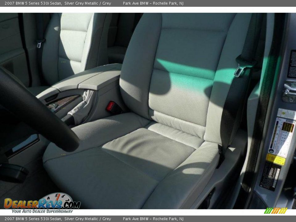 2007 BMW 5 Series 530i Sedan Silver Grey Metallic / Grey Photo #31