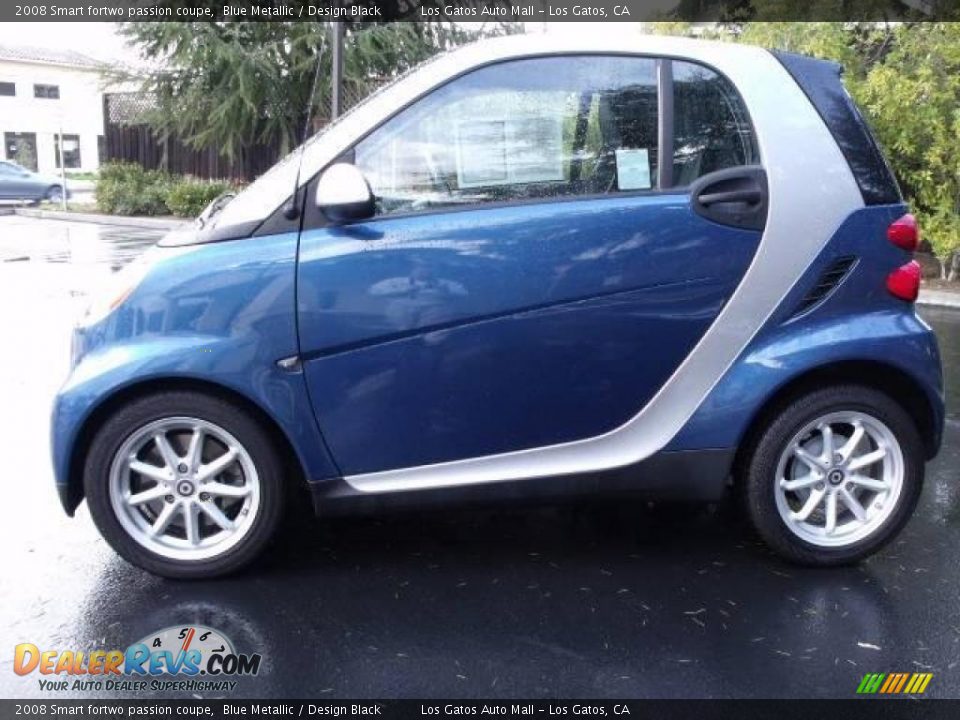 2008 Smart fortwo passion coupe Blue Metallic / Design Black Photo #2