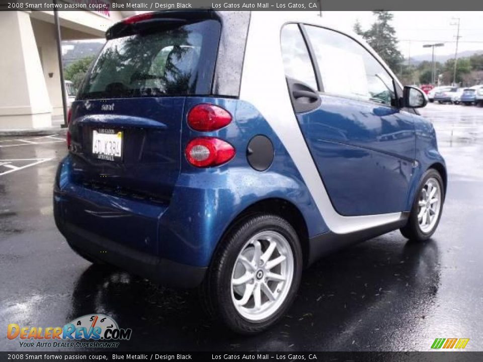 2008 Smart fortwo passion coupe Blue Metallic / Design Black Photo #3