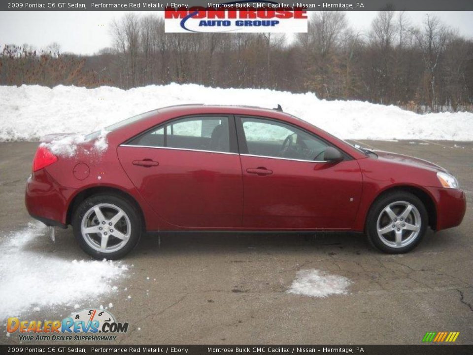 2009 Pontiac G6 GT Sedan Performance Red Metallic / Ebony Photo #1