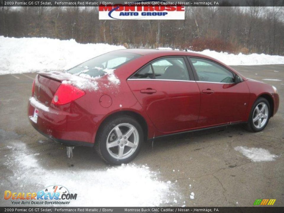 2009 Pontiac G6 GT Sedan Performance Red Metallic / Ebony Photo #2