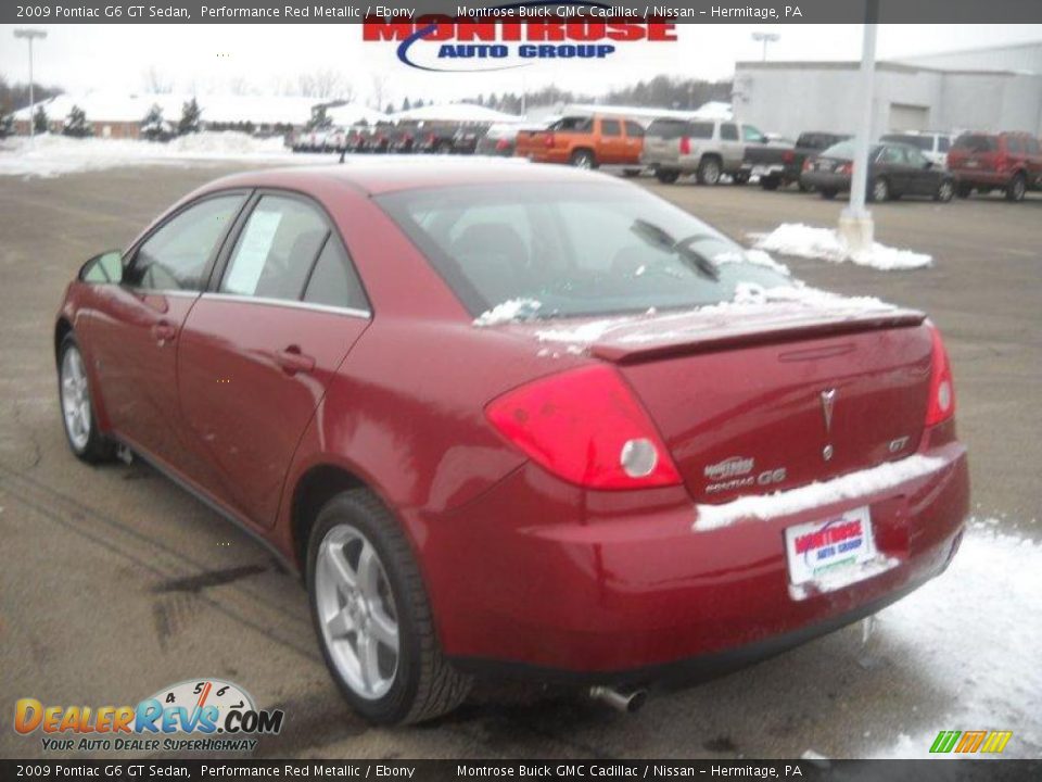 2009 Pontiac G6 GT Sedan Performance Red Metallic / Ebony Photo #5