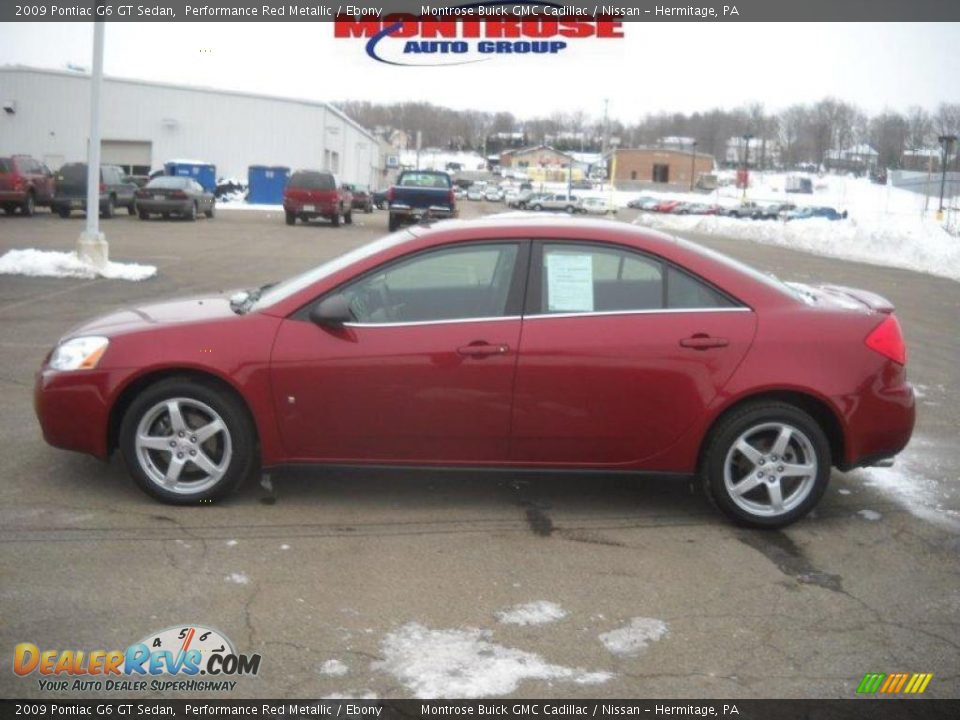 2009 Pontiac G6 GT Sedan Performance Red Metallic / Ebony Photo #7