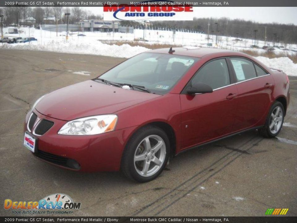 2009 Pontiac G6 GT Sedan Performance Red Metallic / Ebony Photo #20