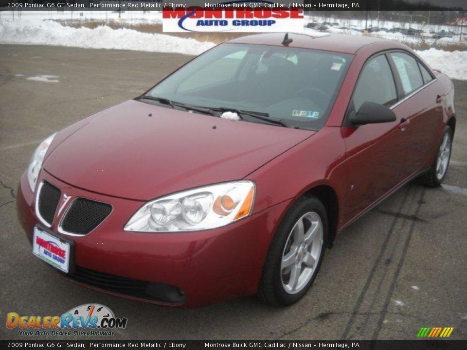 2009 Pontiac G6 GT Sedan Performance Red Metallic / Ebony Photo #21