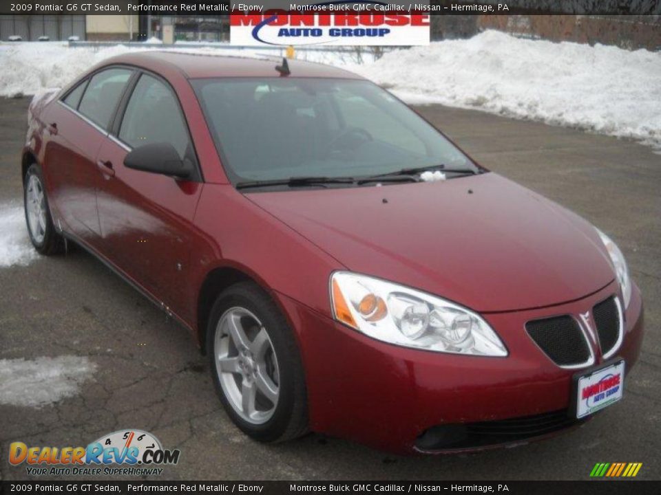 2009 Pontiac G6 GT Sedan Performance Red Metallic / Ebony Photo #23